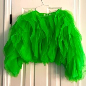 Lime green funky shirt